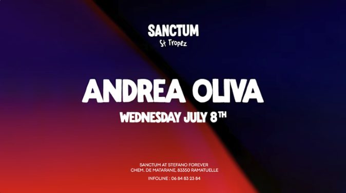 Andrea Oliva At Sanctum St-Tropez