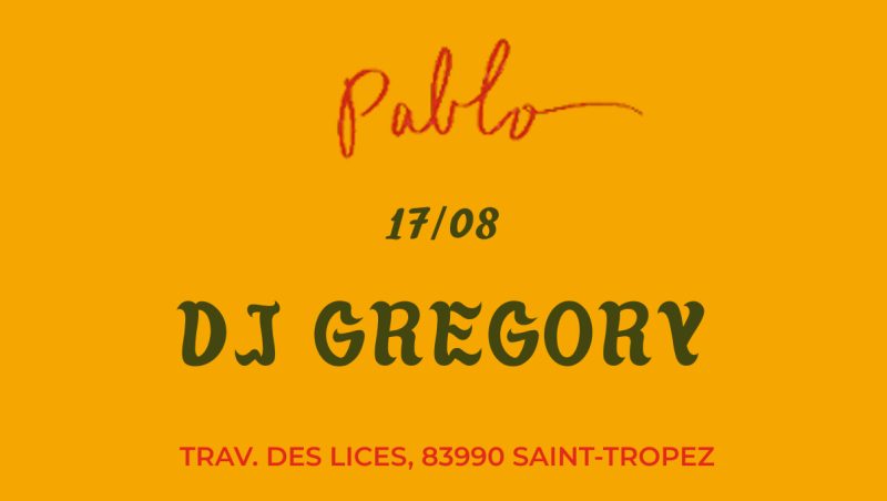 DJ GREGORY - PABLO